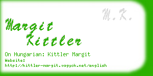 margit kittler business card